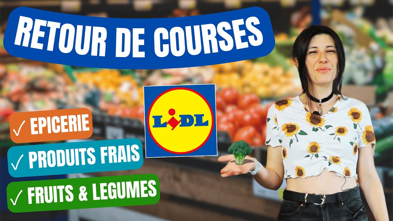 RETOUR DE COURSES LIDL Perte de poids 🛒🥦| Produits sains & petit budget !