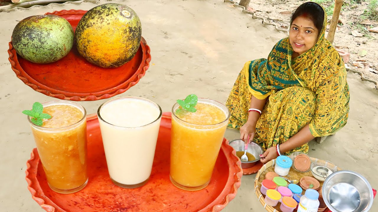 গ্রীষ্মে শীতল করার জন্য পারফেক্ট বেলের শরবত বানানোর নিয়ম | beler shorbot recipe in bengali