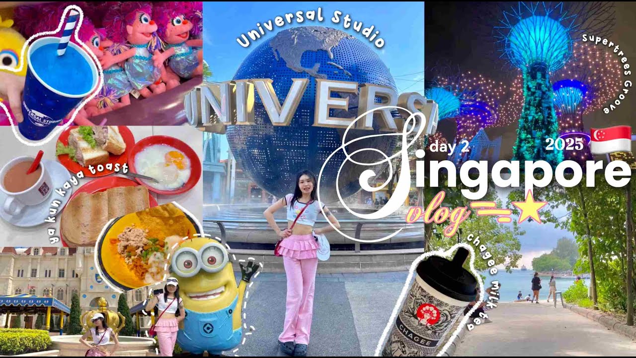 Singapore vlog🗞️🍮 | day 2 | Kinh Nghiệm DU LỊCH SINGAPORE 2025 |: bí kíp càn quét UNIVERSAL STUDIOS