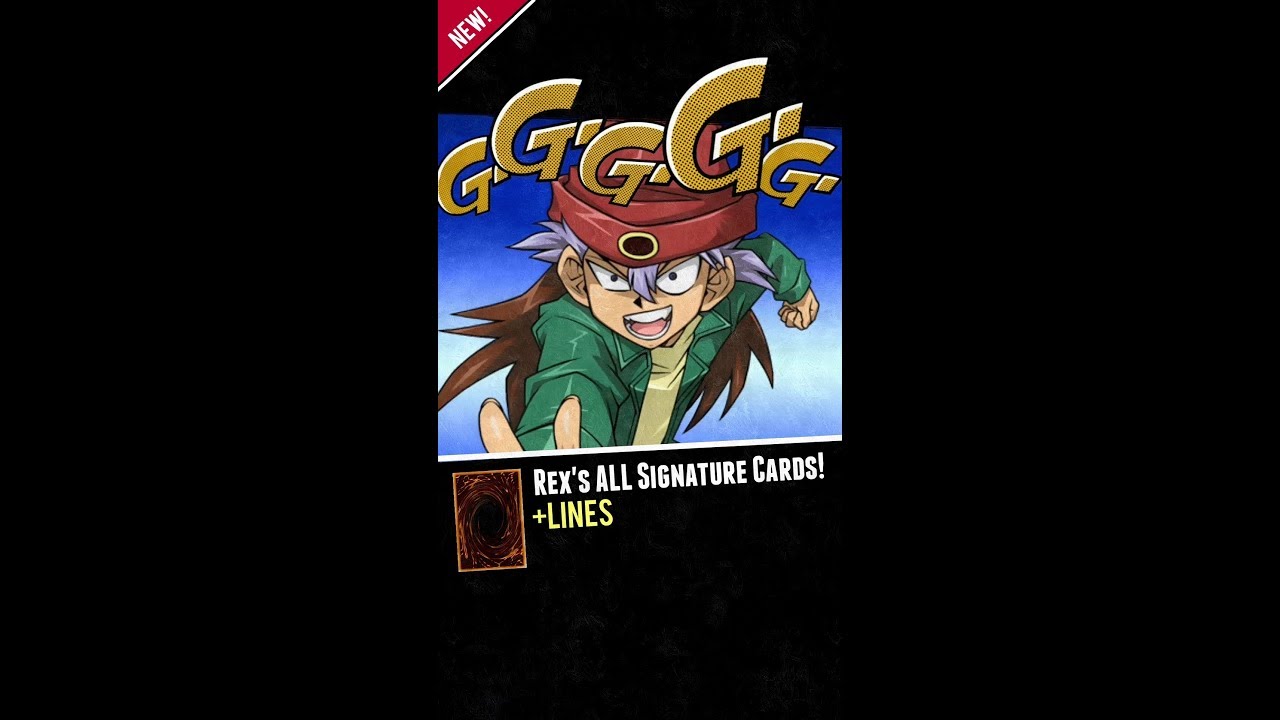 Yugioh Duel Links - Rex Raptor's ALL Signature Cards!