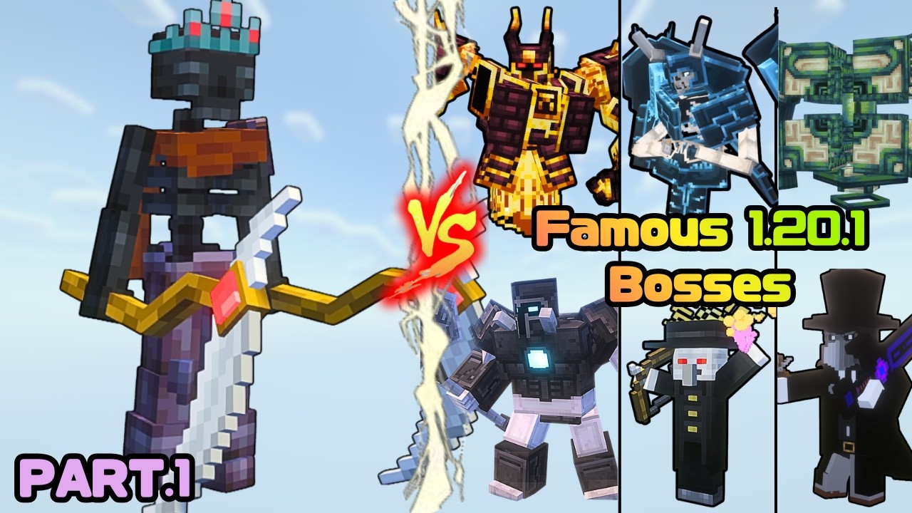 Morbid Harvester (Undying's Bosses) vs Famous 1.20.1 Bosses PART.1