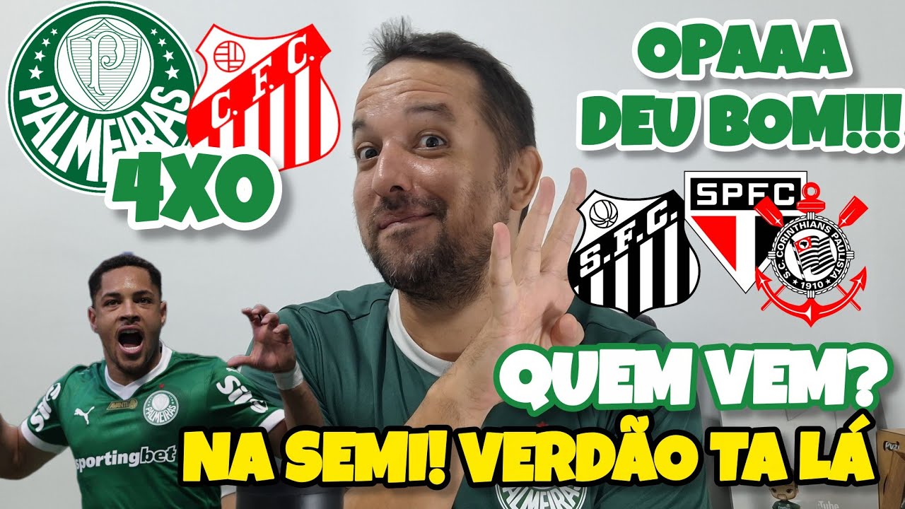🚜🟢⚪CRAVEI 🤣 PAL 4X0 CAP - VERDÃO NA SEMI - ANDREAS TOP, ROQUE ARTILHEIRO E O HOMEM JOGOU!