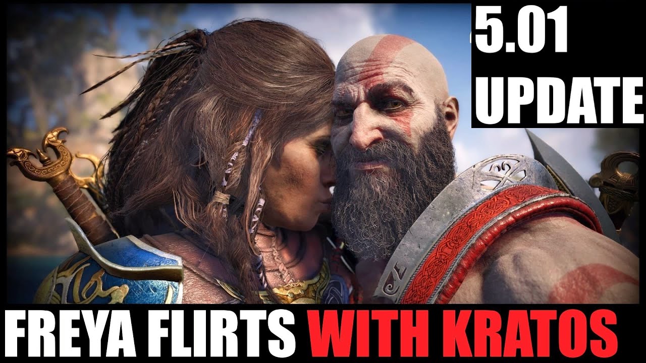 When Freya Flirts ... With Kratos + Epic Teamwork ! God Of War VALHALLA DLC NEW UPDATE - ROMANCE