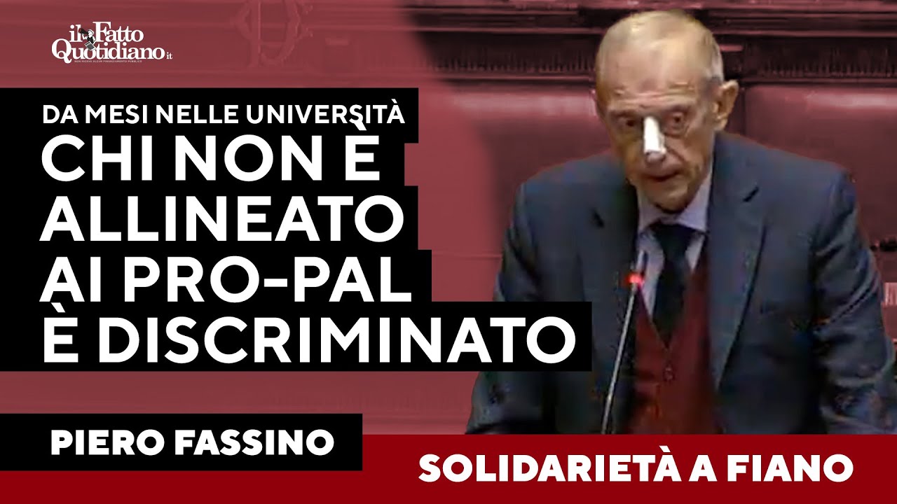 Fassino contro i Pro-pal: 