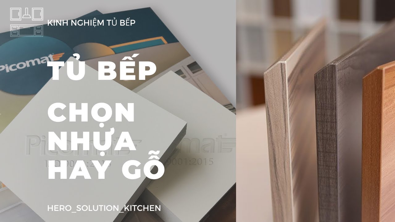 Vật liệu tủ bếp MDF và NHỰA khác nhau như thế nào