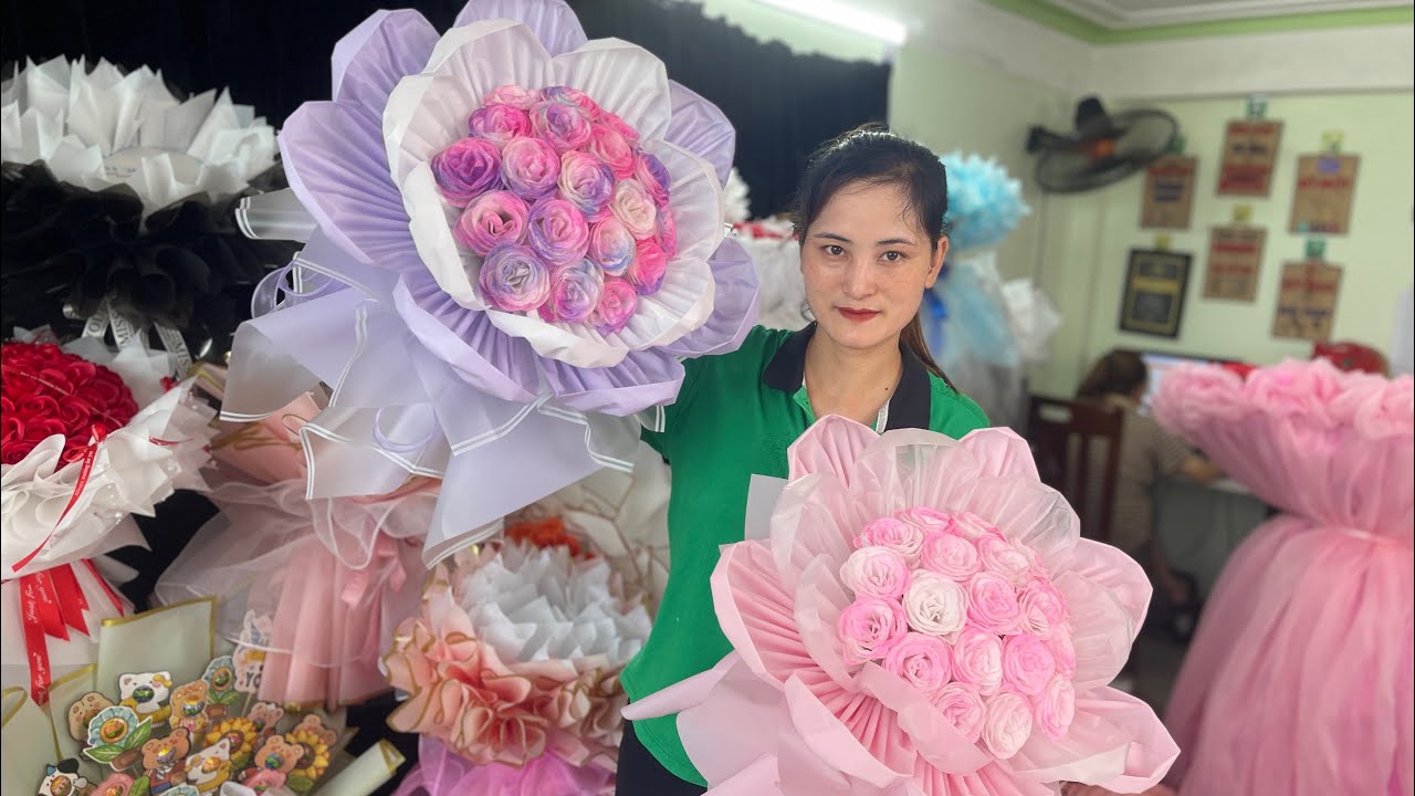 Mẫu bó hoa cánh sen xinh#yeuthuongtutam