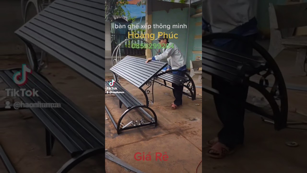 bàn ghế xếp thông minh