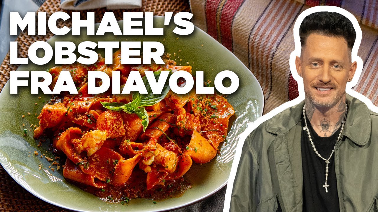 Michael Voltaggio's Lobster Fra Diavolo with Lobster Noodles | Guy's Ranch Kitchen | Food Network