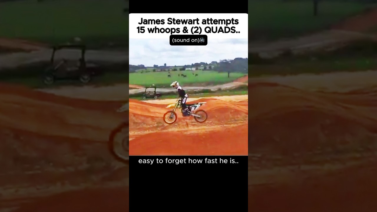 James Stewart INSANE whoop section at backyard Supercross track #promotocross