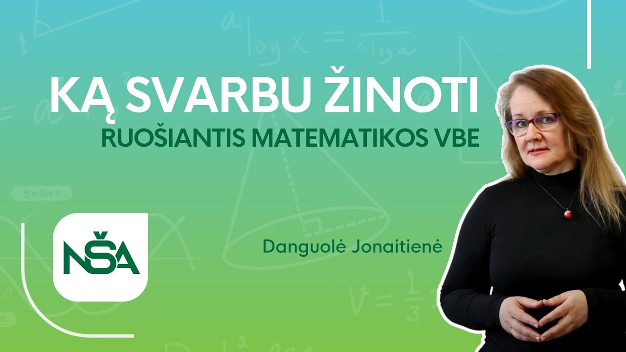 Ruošiantis #matematikos VBE 🔢