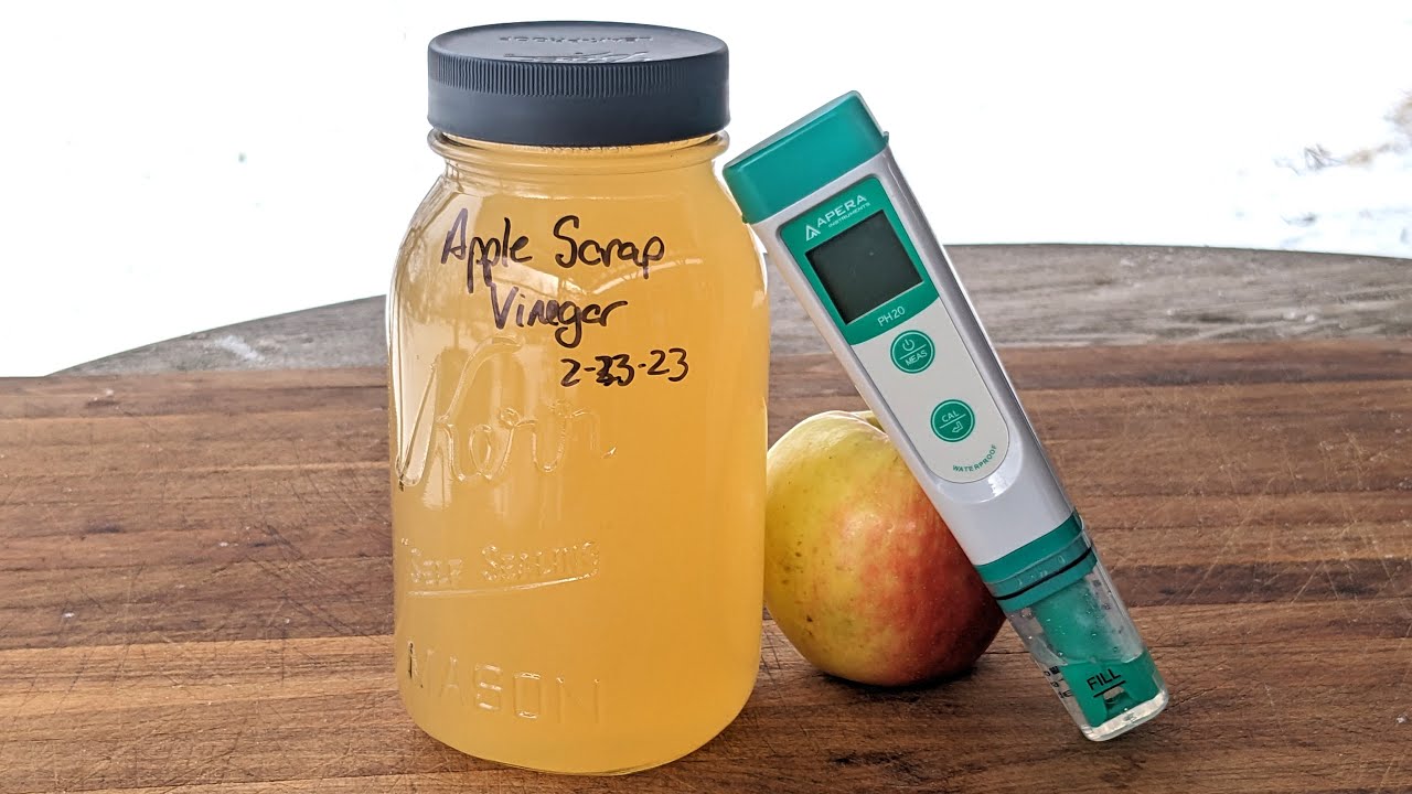 Cooking the Harvest: Apple Scrap Vinegar pH Testing
