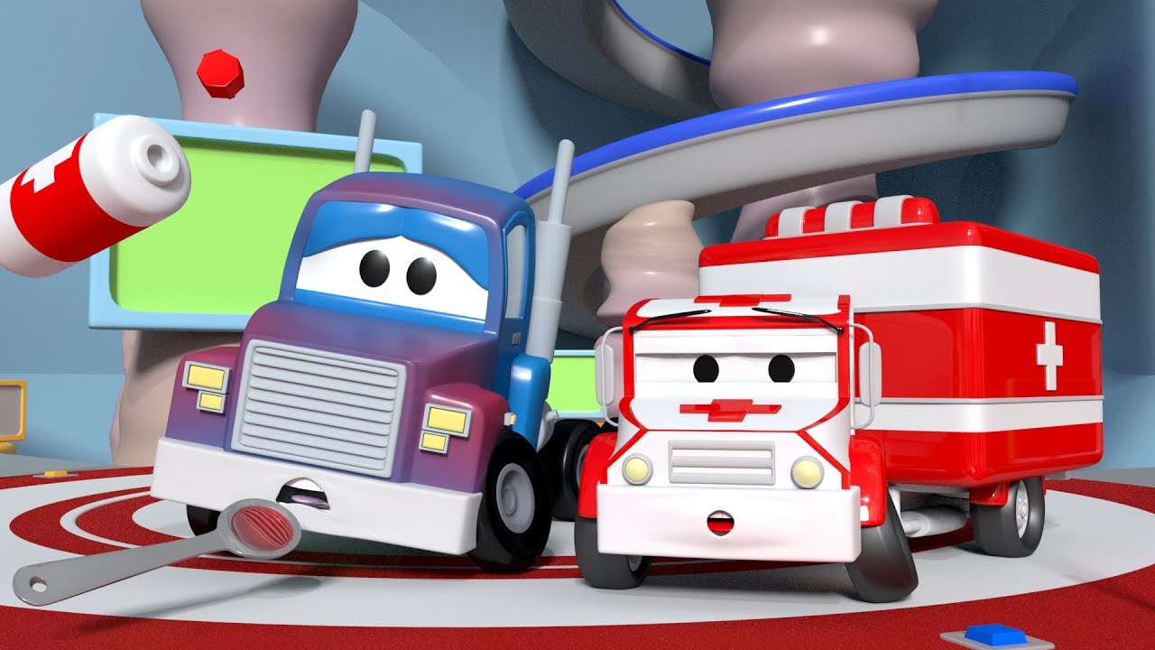 Carl Transform is hot and dizzy ! - Amber the Ambulance in Car City l Cartoons