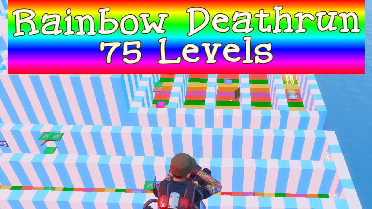 75 Level Rainbow Deathrun by ReeceM | Fortnite Deathrun Codes