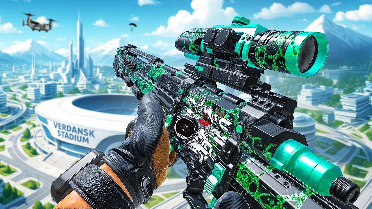 Using FUTURISTIC WEAPONS in Warzone Verdansk!