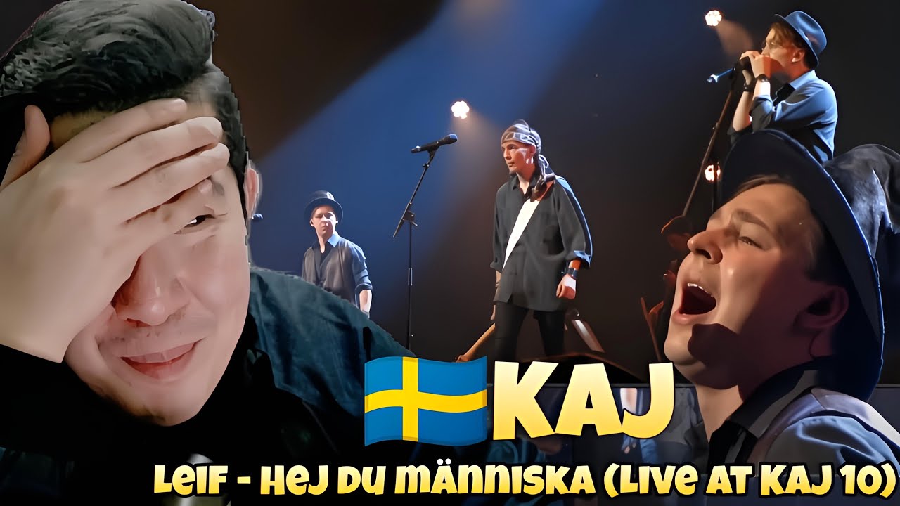 🇸🇪 KAJ - Leif - Hej du människa (Live at KAJ 10) | EUROVISON SWEDEN 2025 | REACTION