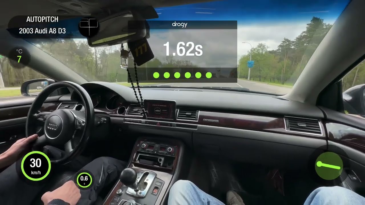 AUDI A8 D3 4.2i V8 AT 4WD 2003. 0-100 ACCELERATION