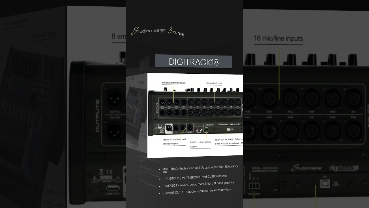 Studiomaster DIGITRACK18 #music #audiosystem #audioequipment #hesed