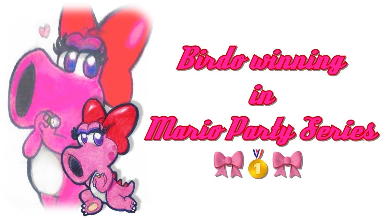 Mario Party Series - Birdo winning in Mini-Games