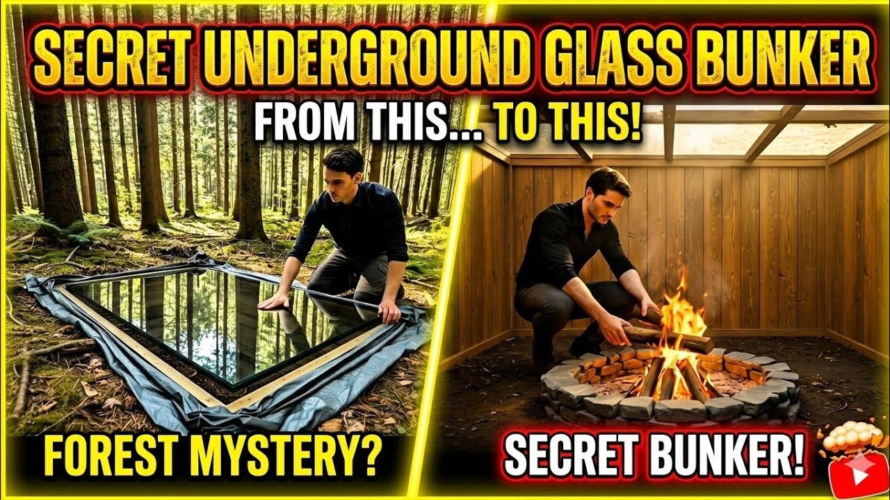Secret Underground Glass bunker | HIDDEN BUNKER 