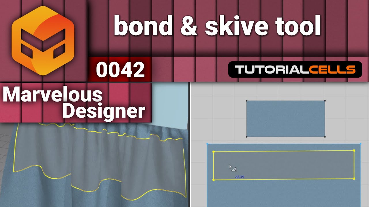 0042. bond & skive tool in Marvelous Designer