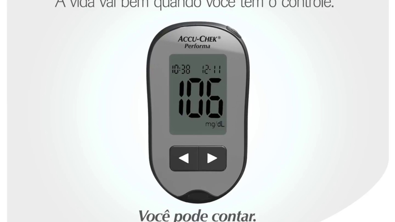 Realizando um teste com seu Accu-Chek Performa