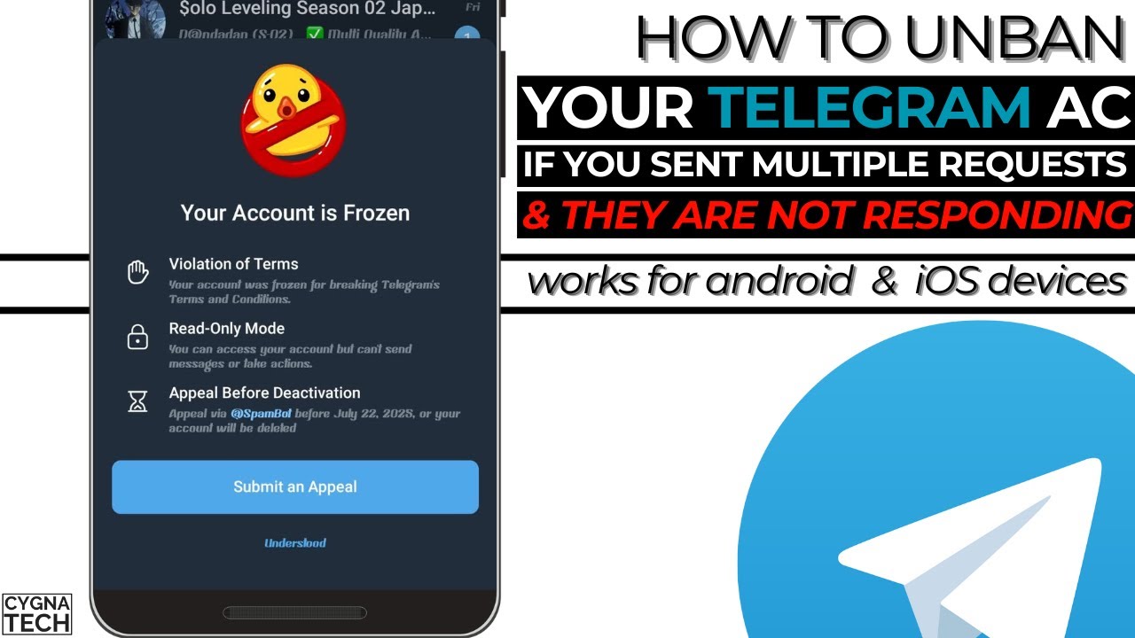🚨 Ваш аккаунт Telegram заблокирован? Отправили апелляцию, но они не отвечают? (СДЕЛАЙТЕ ЭТО СЕЙЧАС)