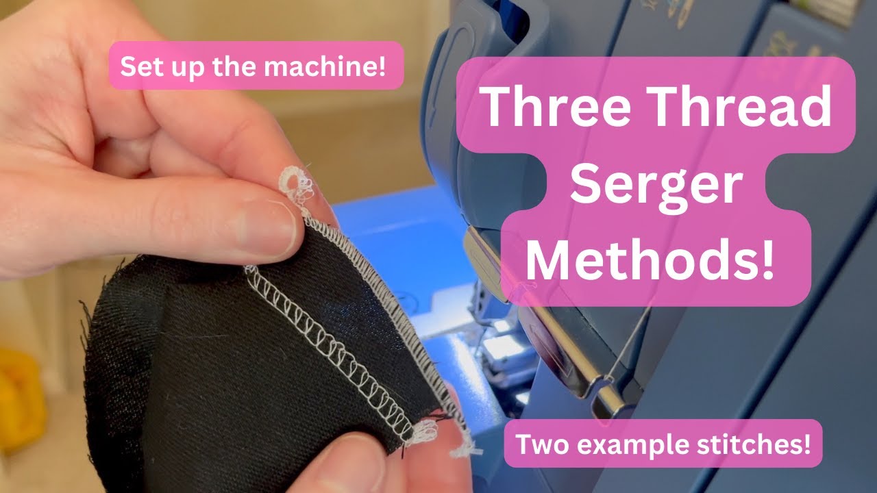 How to Thread A Singer Serger for a Three Thread Stitch | Thread an Overlocker | Singer S0230 Serger