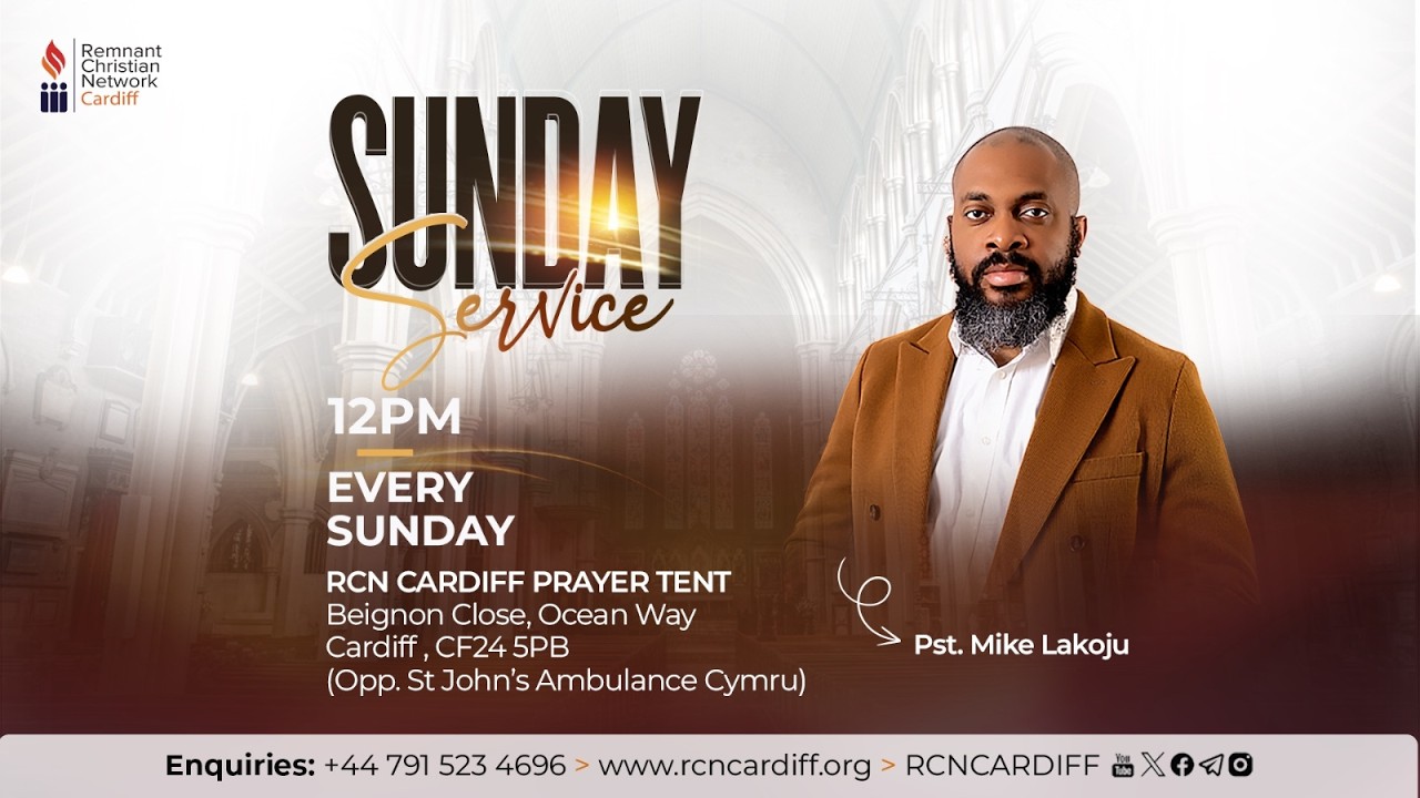RCN CARDIFF SUNDAY SERVICE || 22 FEB 2026