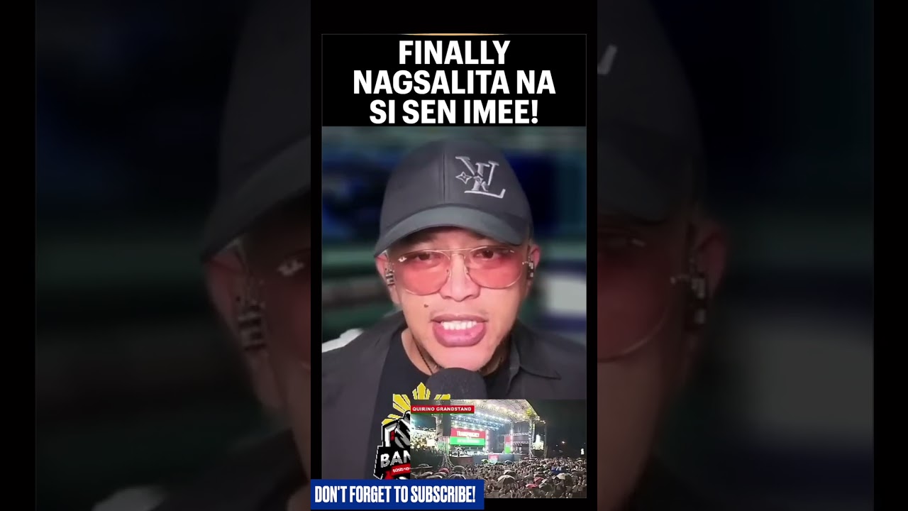 FINALLY NAGSALITA NA SI SEN IMEE!