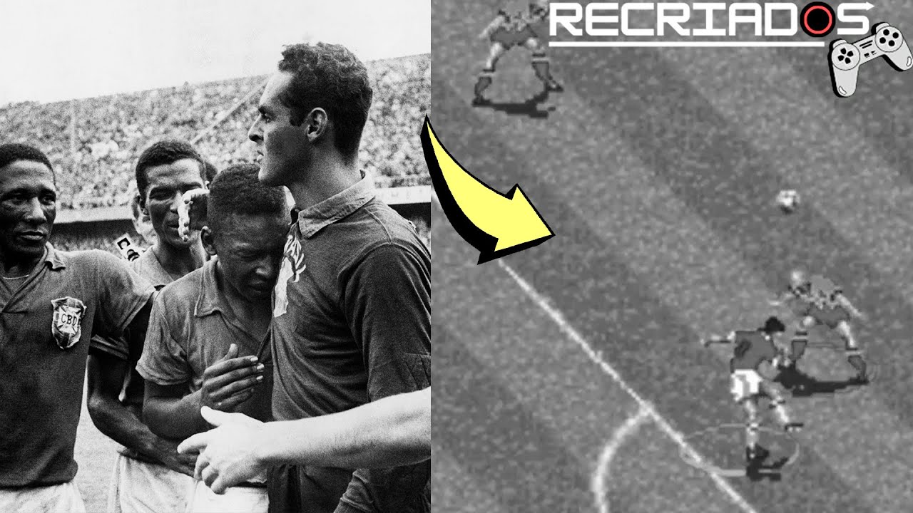 Brasil 5 x 2 Suécia - FINAL DA COPA DE 1958 - RECRIADOS