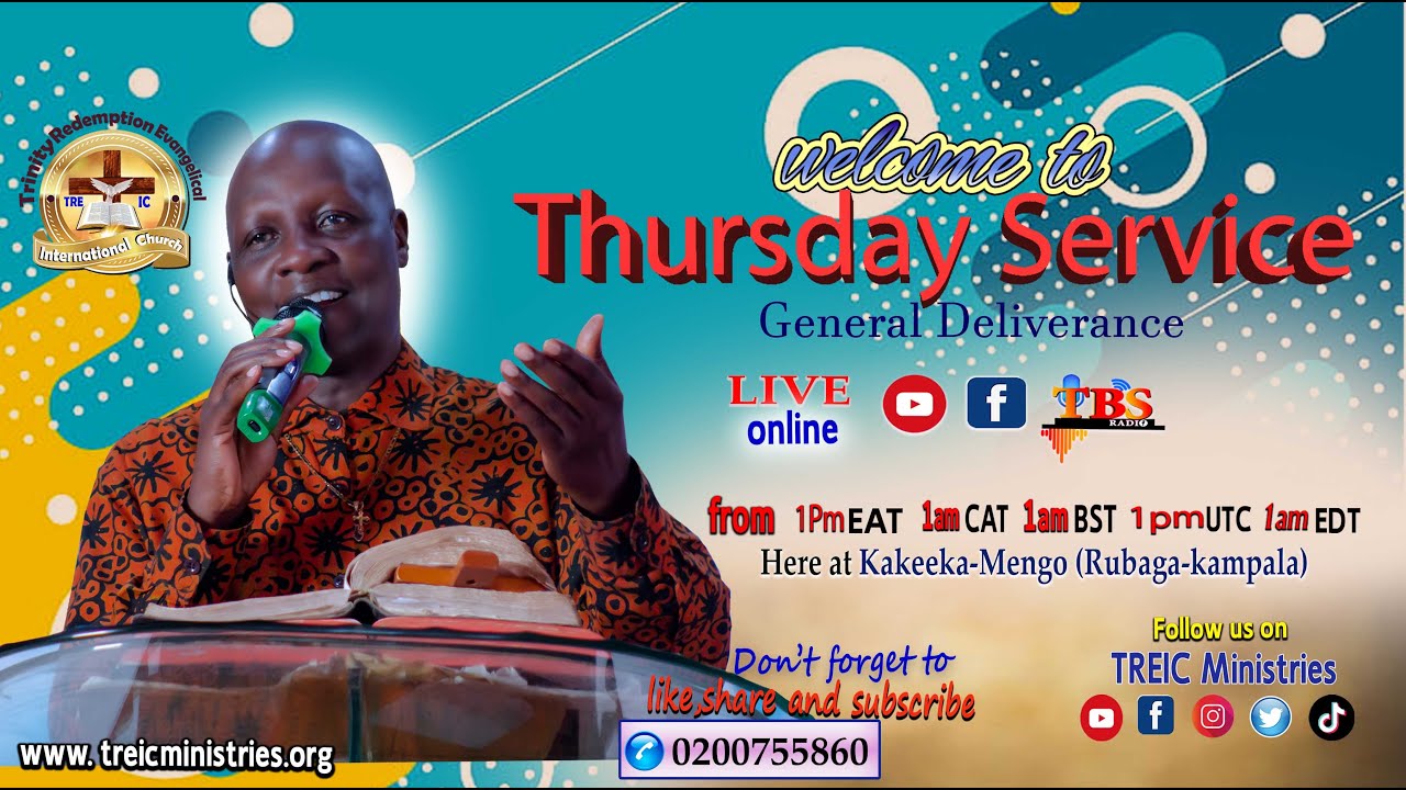 #TBSTV​#TREICMinistries Thursday Live Broadcast|Pr.Johnson Kato Muwanguzi |29-01-2026