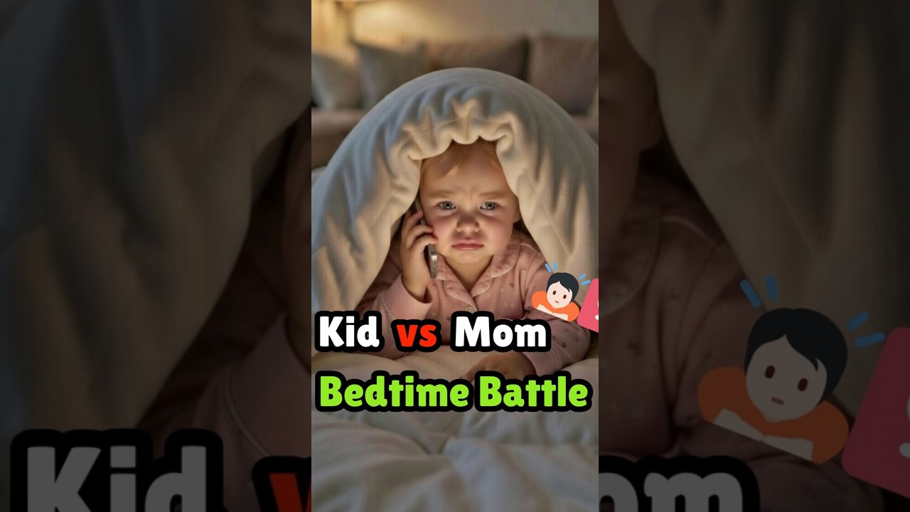 ❤️👨&zwj;👧 Learn English Daily | Funny Kid vs Strict Mom Bedtime Battle #english #baby #funny