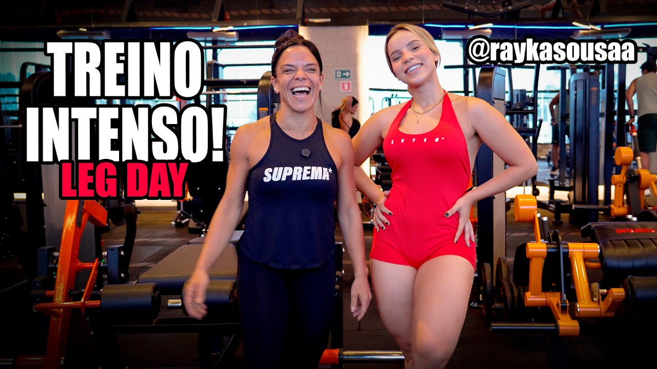 TREINO INTENSO LEG DAY! Com Rayka e Carol Vaz