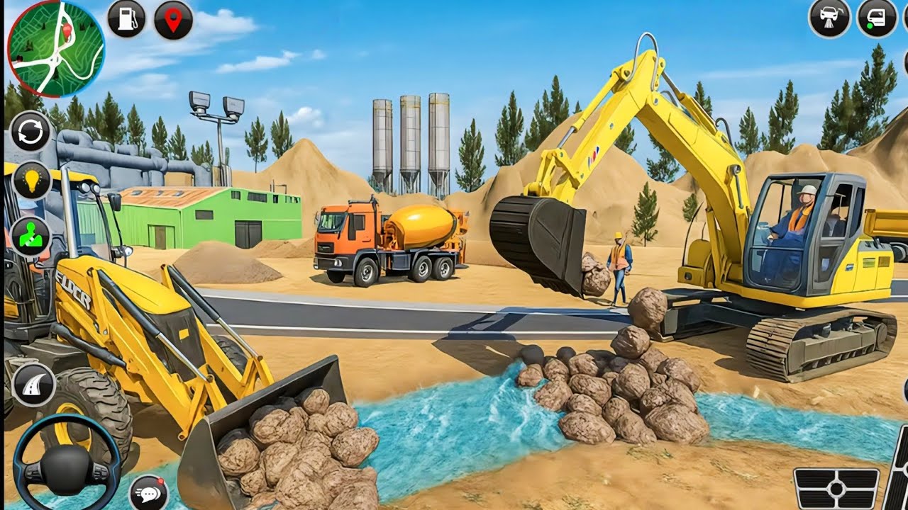 Road City 🏙️ Construction Jcb and Truck Simulator 3d game|| Construction Simulator 3D ||#game