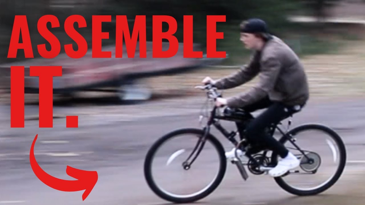 How To Assemble 80cc 2 Stroke Gas Bike Kit!