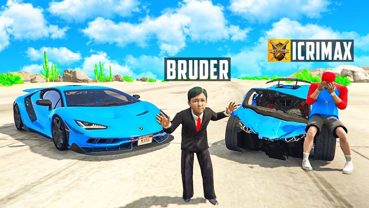 ich ZERSTÖRE iCrimax LAMBORGHINI in GTA 5 RP!