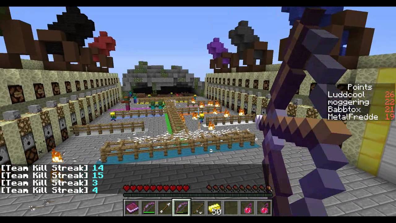 BLOCKS VS. ZOMBIES - Mini games in Minecraft (Svenska) EP #11