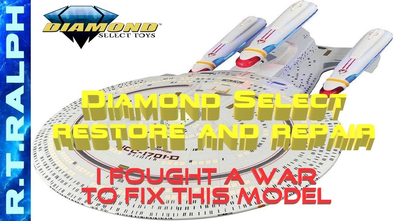 Diamond Select USS Enterprise D. Версия All Good Things. Восстановление и ремонт.