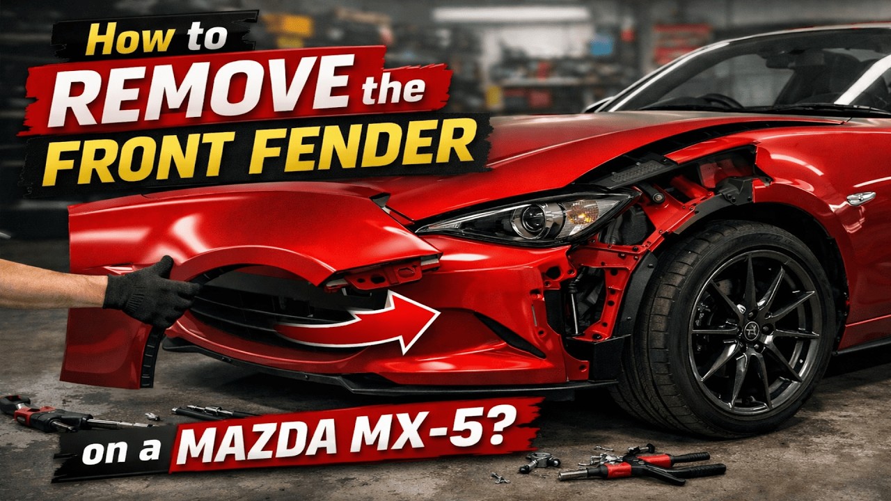 How to remove the front fender on a Mazda MX-5?