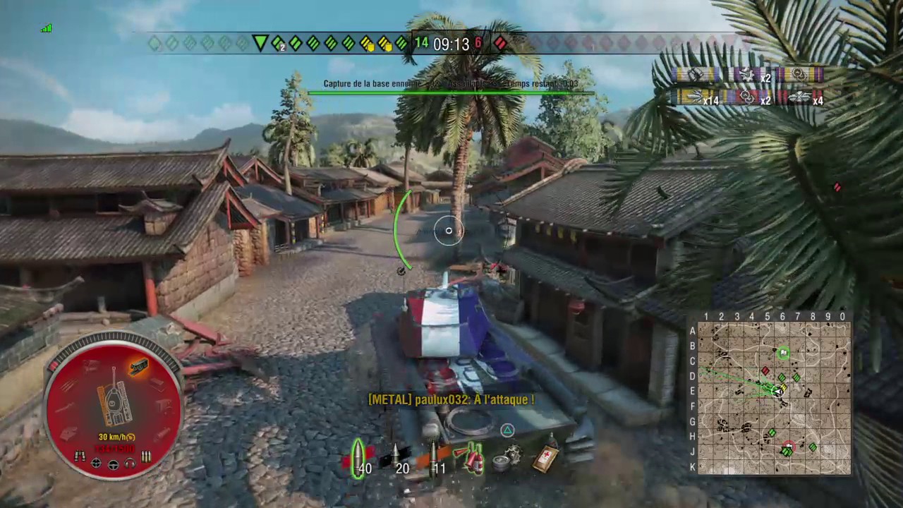 World of tanks PS4 - FCM 50t gameplay METAL 