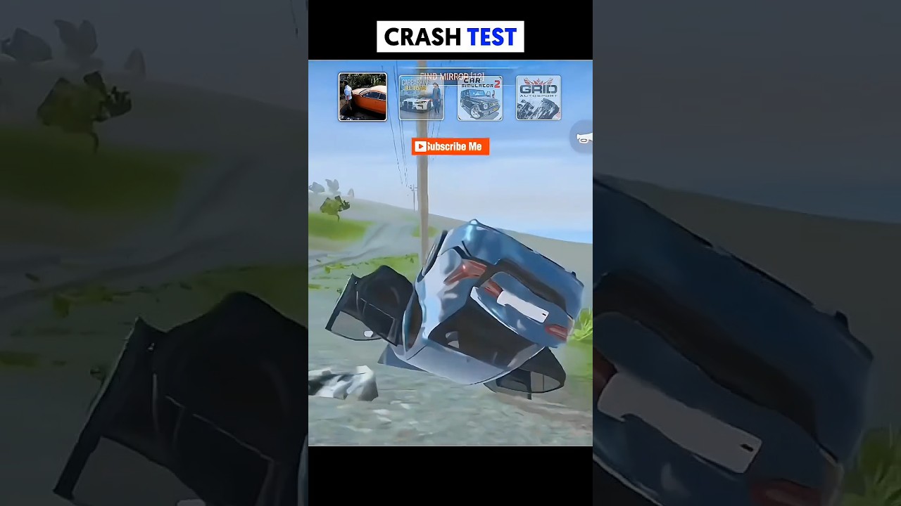Top 4 Mobile Games | Crash Test...🤔 #shorts