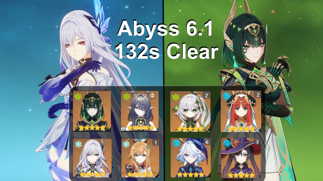 [Abyss 6.1] C0 Nefer and Skirk 132s Continuous Speedrun | Genshin