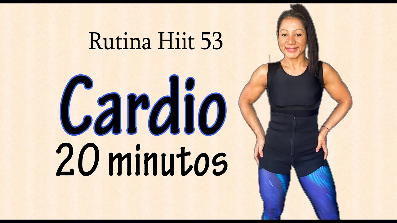 CARDIO para QUEMAR GRASA en TODO el CUERPO 🔥💪 20 minutos - Rutina Hiit 53