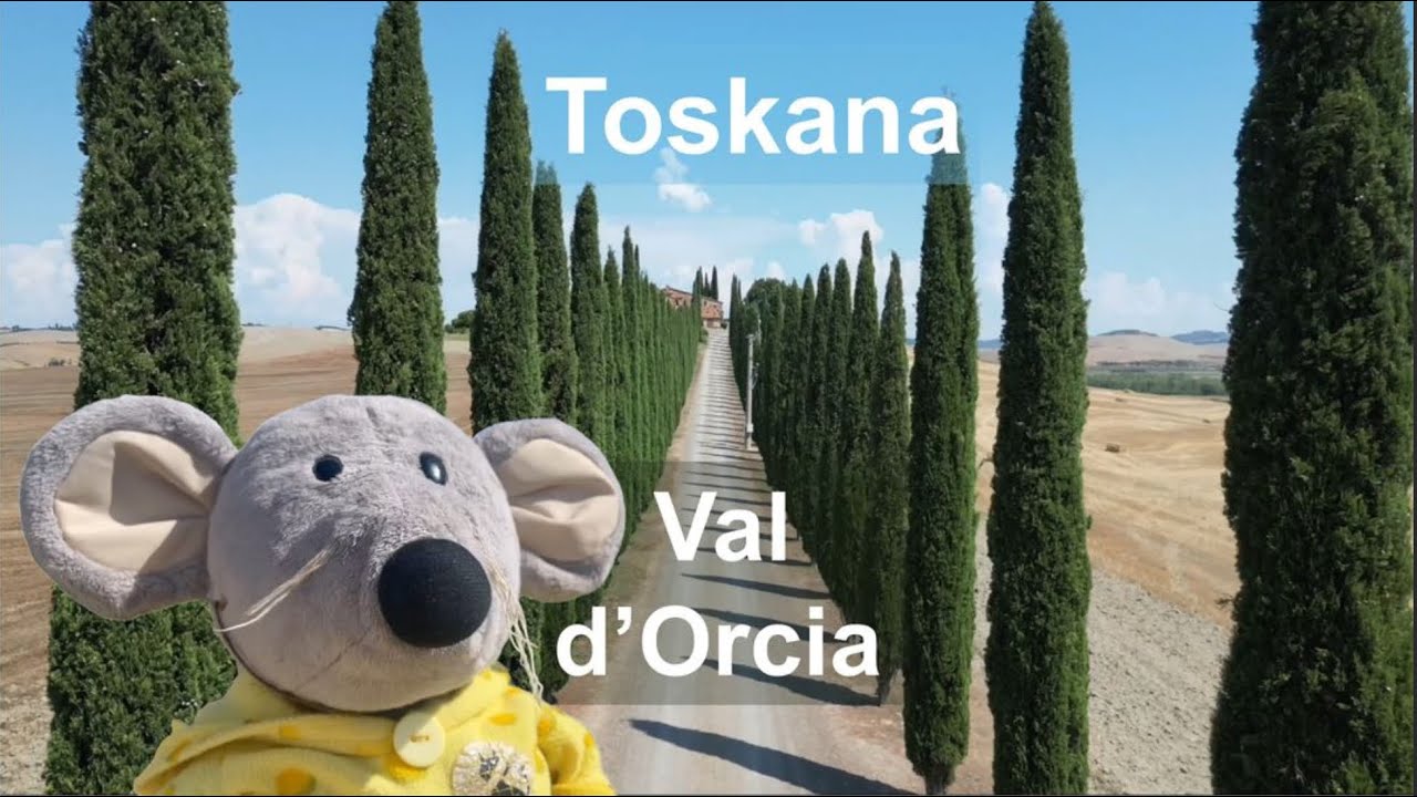 Dr Mausi in der Toskana: Zypressen im Val d‘Orcia / Bella Italia 🇮🇹