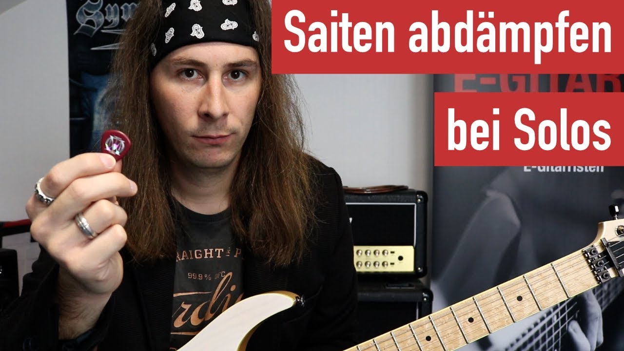 E-Gitarre lernen - Saiten abdämpfen bei Solos | Guitar Master Plan