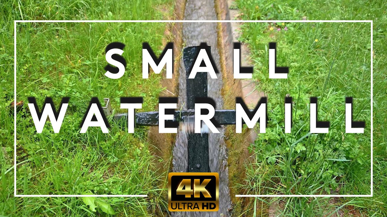 Small Watermill ASMR Sounds - Relaxing Water