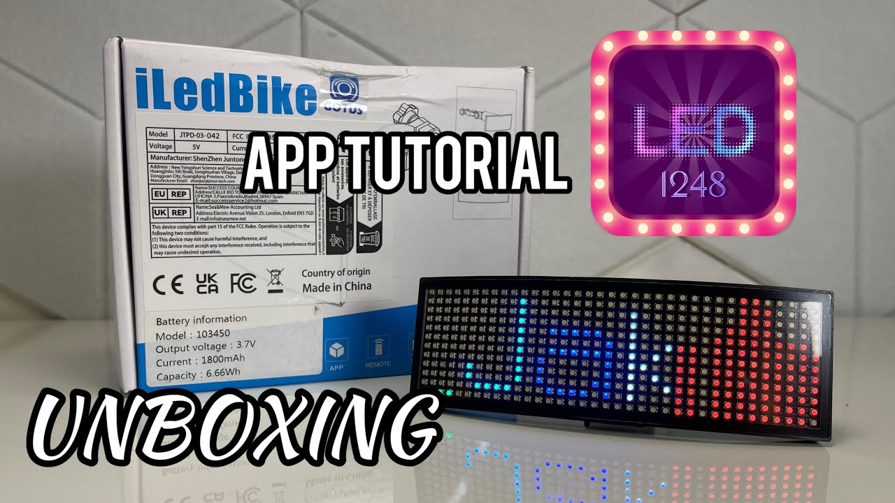 Как пользоваться приложением coolLed1248? Распаковка iLedBike (JTPD-03-042) / Инструкция по испол...
