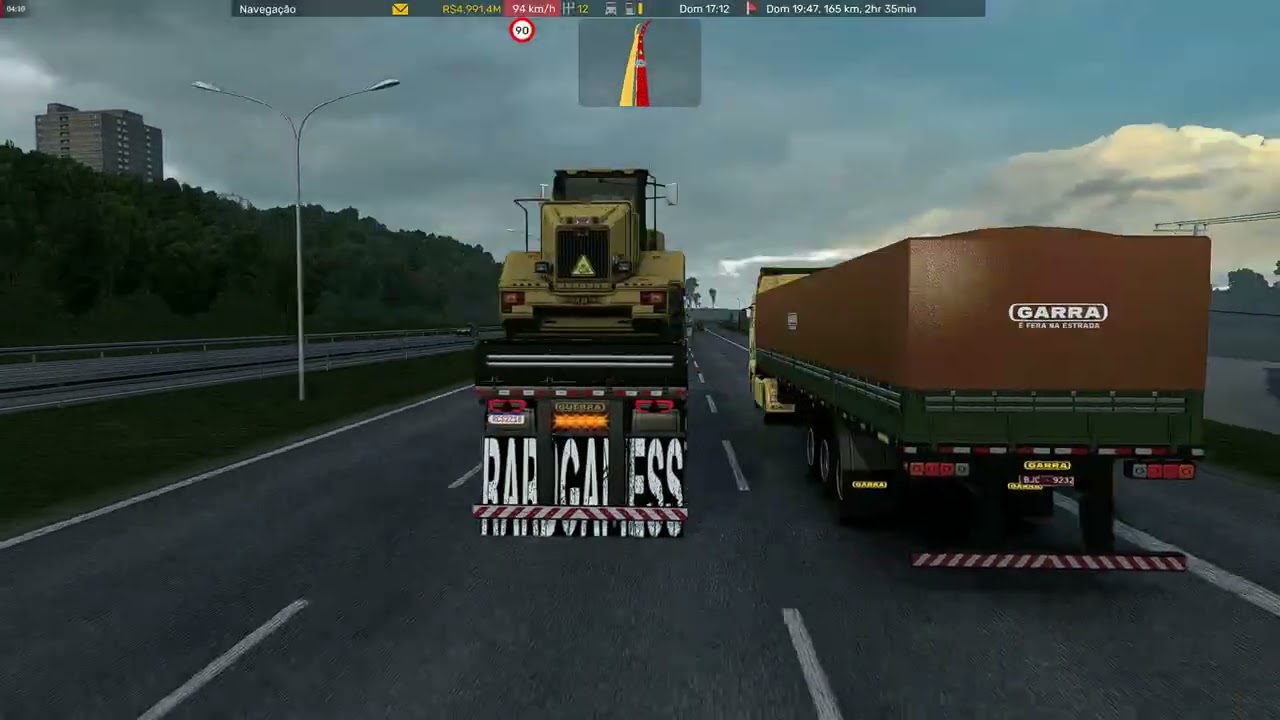 SCANIA HIGHLINE NA 2 EIXOS TRANSPORTANDO CARREGADEIRA MAPA ELDORADO Euro Truck Simulator 2