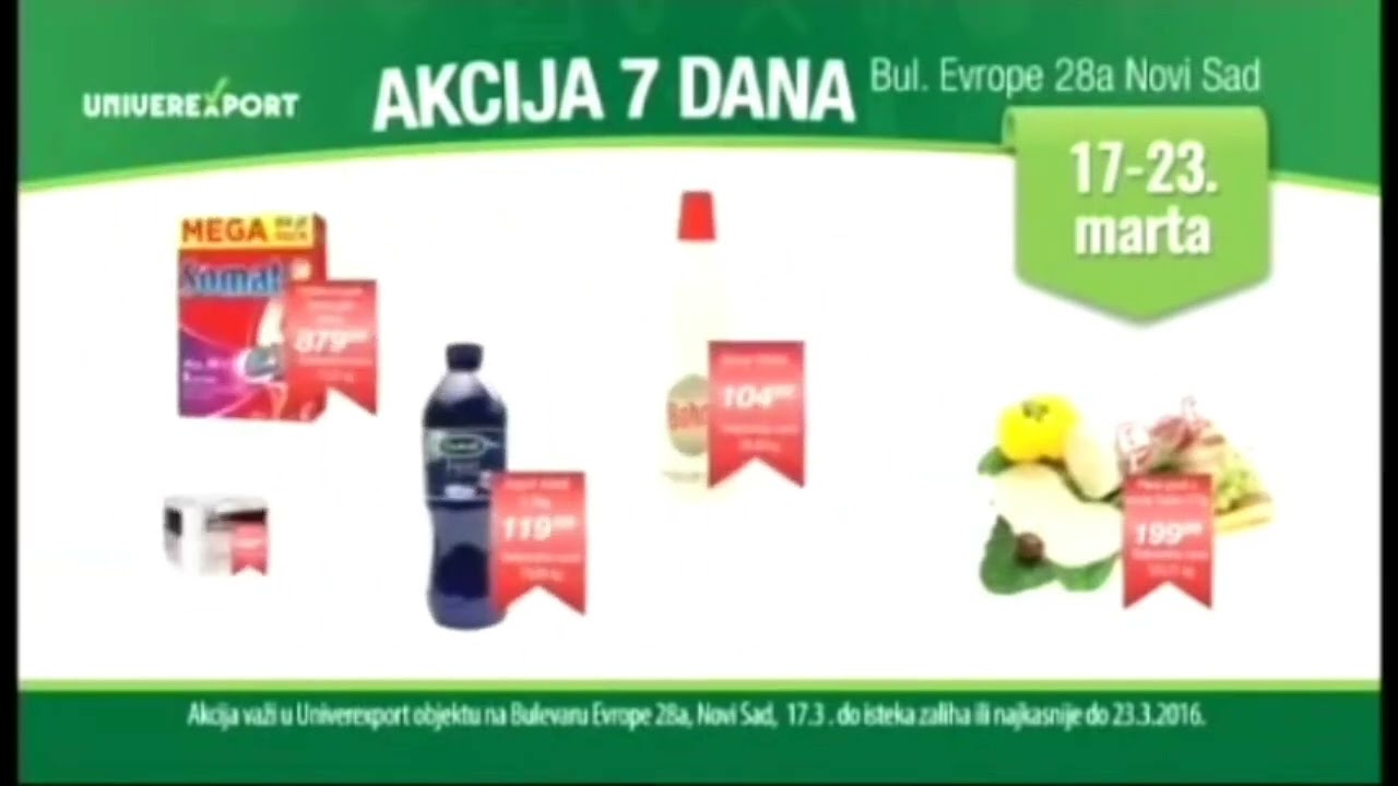 Supermarketa Univerexport reklama (17.03.2017-23.03.2017)