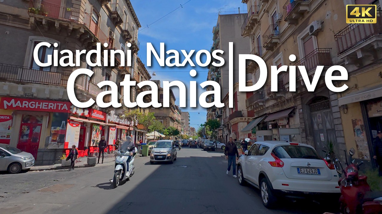 🇮🇹 From Giardini Naxos to Catania | Raw Sicily Italy Drive Through the Real City 4K